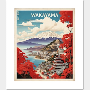 Wakayama Japan Travel Vintage Tourism Poster Posters and Art